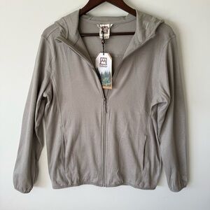 NEW Avalanche Women's Grey Super soft luxurious Hooded Zip Jacket‎ Small